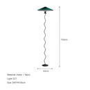 Axyaa Pleated Fabric LED Floor Lamp for Modern Living Room Decor