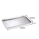 Axyaa Stainless Steel Buffet Tray for Food Presentation and Storage