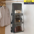 Axyaa Gray Handbag Organizer Hanging Storage Bag for Closet Wardrobe & Door