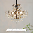 Luxury Axyaa Crystal Chandelier: Elegant LED Pendant for Living Room Decor