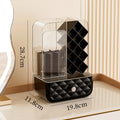 Axyaa Large Capacity Makeup Organizer Box Transparent Cosmetic Storage with Drawer