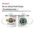 Axyaa Friends Central Perk Mug 11oz Enamel Wholesale Coffee Tea Cup Gift
