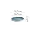Axyaa Circular Ceramic Restaurant Service Plate Set