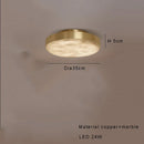 Axyaa Luxury Marble Ceiling Lamp Black Gold Modern Home Decor