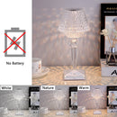 Axyaa Crystal LED Table Light - Mini Transparent Prism Night Lamp