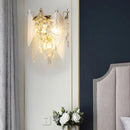 Axyaa Crystal Leaf Wall Lamp - Postmodern Light Luxury for Bedroom and Living Room