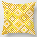 Axyaa Yellow Flower Print Cushion Cover for Home Sofa Decoration