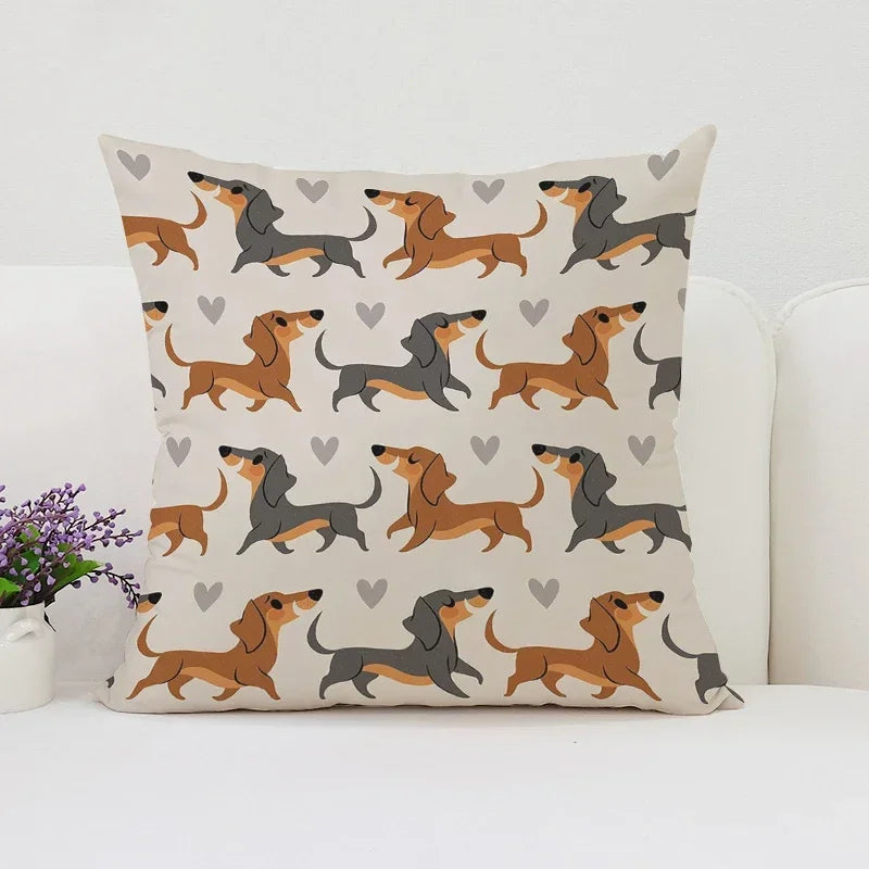Pablo Picasso Wiener Dog Pillowcase for Modern Home Decor by Axyaa