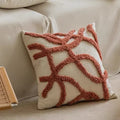 Axyaa Nordic Chenille Embroidery Tufted Cushion Cover for Sofa
