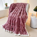 Axyaa Faux Rabbit Fur Couch Blanket: Soft, Plush, Lightweight Throw for Cozy Comfort
