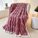 Axyaa Faux Rabbit Fur Couch Blanket: Soft, Plush, Lightweight Throw for Cozy Comfort