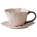 Axyaa European Ceramic Flower Coffee Cup & Saucer Set