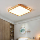 Axyaa Nordic Wood LED Ceiling Light for Living Room & Bedroom