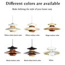 Axyaa UFO Gradient Pendant Light Fixture Mid Century Modern Chandelier