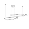 Axyaa Modern Pendant Lamp Rings Ceiling Light Fixture