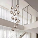 Axyaa Staircase Chandeliers LED Pendant Lamps Modern Home Indoor Lighting