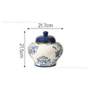 Axyaa Blue White Porcelain Vase Soft Decoration Living Room Hotel Model Room