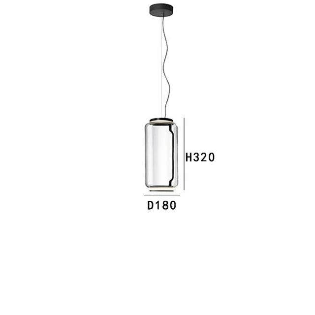 Modern Nordic Chandelier for Dining Room by Axyaa - Glass Jars Led Pendant Light