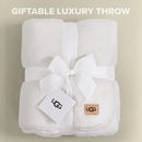 Axyaa Whitecap Plush Throw Blanket - Lightweight & Cozy Fleece for Couch or Bed
