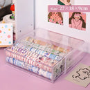 Axyaa Acrylic Stationery Drawer Organizer Watercolor Pen Holder Multi-Layer Storage Rack
