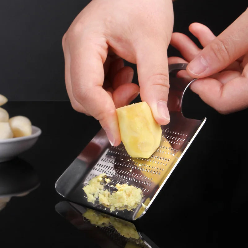 Axyaa Stainless Steel Ginger Garlic Crusher Portable Kitchen Tool