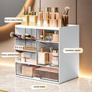 Axyaa Clear Cosmetic Organizer with Drawers - Desktop Storage Box for Makeup and Stationery