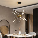 2024 Axyaa LED Ceiling Chandeliers: Modern Dimmable Lighting Fixtures for Home Interiors