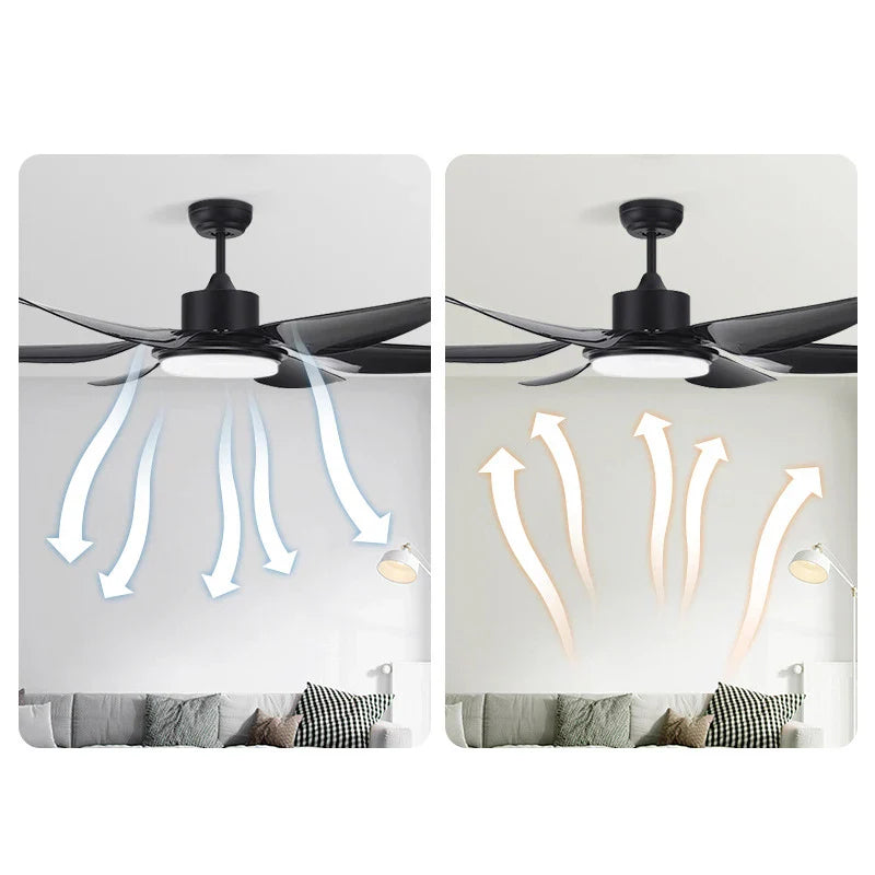 Axyaa Nordic LED Fan Light: Modern Style for Home and Office