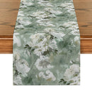 Watercolor Halo Dyed Table Runners by Axyaa: Elegant Dining Decor & Party Supplies