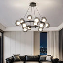 Axyaa Crystal Chandelier Stair Pendant Lamp Living Room Interior Lighting