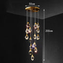 Axyaa Modern LED Ceiling Chandelier for Bedroom and Dining Room Lighting