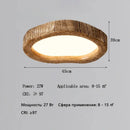 Axyaa Retro Wood Ceiling Light for Bedroom, Living Room, and Study