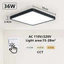 Axyaa Smart Wood Grain LED Ceiling Light for Living Room, App & Voice Control