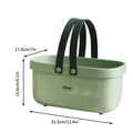 Axyaa Bath Basket: Stackable Large Capacity Toiletry Organizer, Durable Plastic Storage