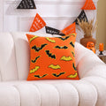 Axyaa Embroidered Cotton Halloween Pillowcase 45x45 Decorative Cushion Covers