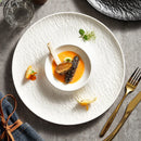 Axyaa Stone Patterned Ceramic Dinner Pasta Salad Dessert Sashimi Plates Molecular Cuisine Tableware.
