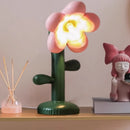 Axyaa Silica Gel Flower Floor Lamp Cartoon Nightlight for Home Decor