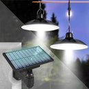 Axyaa Solar Double-Head Chandelier with Remote Control for Outdoor and Indoor Decor
