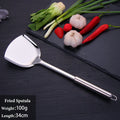 Axyaa Stainless Steel Kitchen Utensils Set - Spatula, Spoon, Colander - Cooking Tools