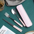 Axyaa Ceramic Handle Cutlery Set in Box