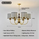 Axyaa Retro Polka Dots Chandelier | Minimalist Livingroom & Restaurant Lighting