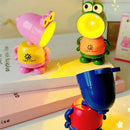 Axyaa Frog Foldable LED Mini Night Light Desk Lamp for Kids Bedroom Decor