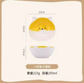 Axyaa Cute Cartoon Ceramic Dessert Yogurt Bowl for Kids or Adults