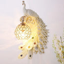 Axyaa Peacock Wall Lamp for Living Room Bedroom Sconce Light