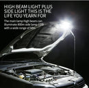 Axya Super Bright LED Flashlight: Waterproof Zoom Torch, High Lumen, USB Charging