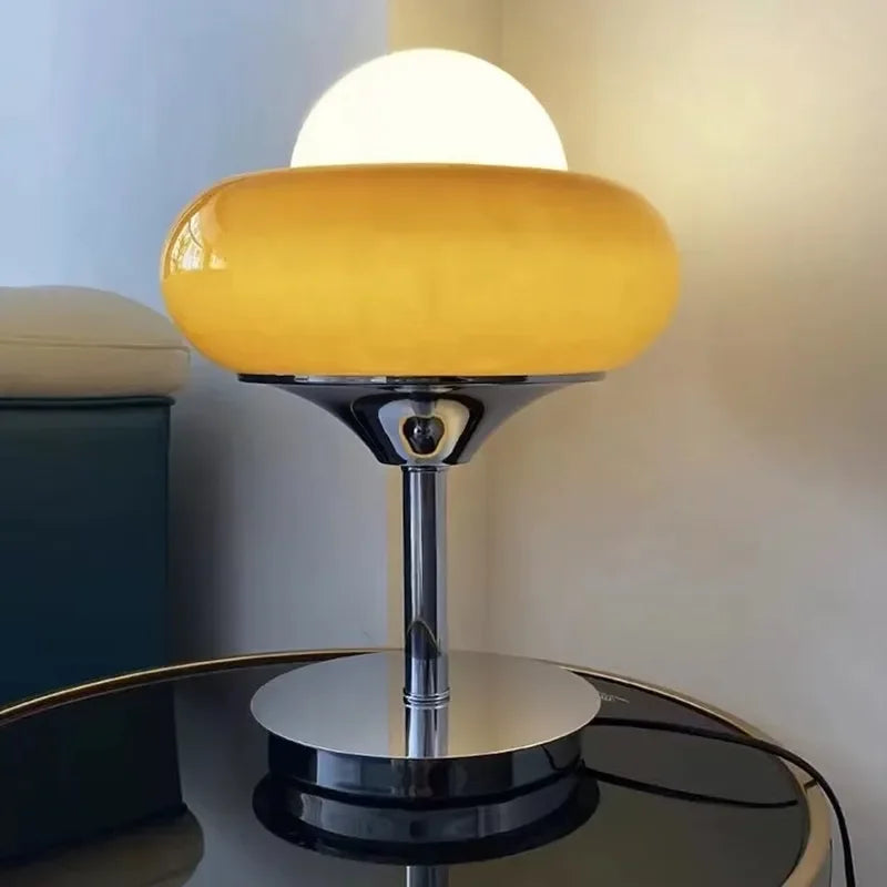 Axyaa Bedroom Egg Tart Table Lamp Medieval Bauhaus Retro Floor Lamp