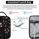 Axyaa Sakura Cherry Blossoms Insulated Lunch Bag for Work & Picnic
