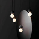 Axyaa Concrete Ball Pendant Chandelier for Home Art Decor with LED Electric Light Source