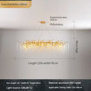 Axyaa Gold Branch Crystal LED Pendant Chandeliers for Living, Dining, Kitchen, Bedroom