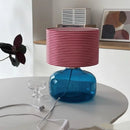 Axyaa Colored Glass Table Lamp for Living Room and Bedroom